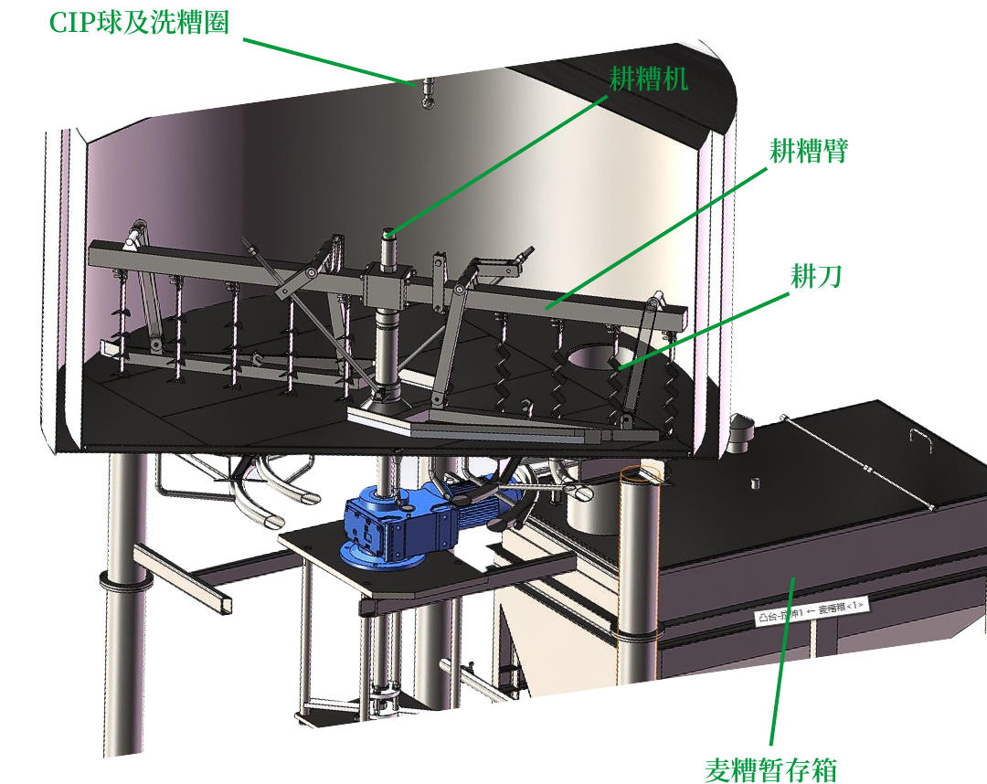 天泰<a href=http://www.521tian.com/ target=_blank class=infotextkey>啤酒設備</a>過濾罐三維設計圖